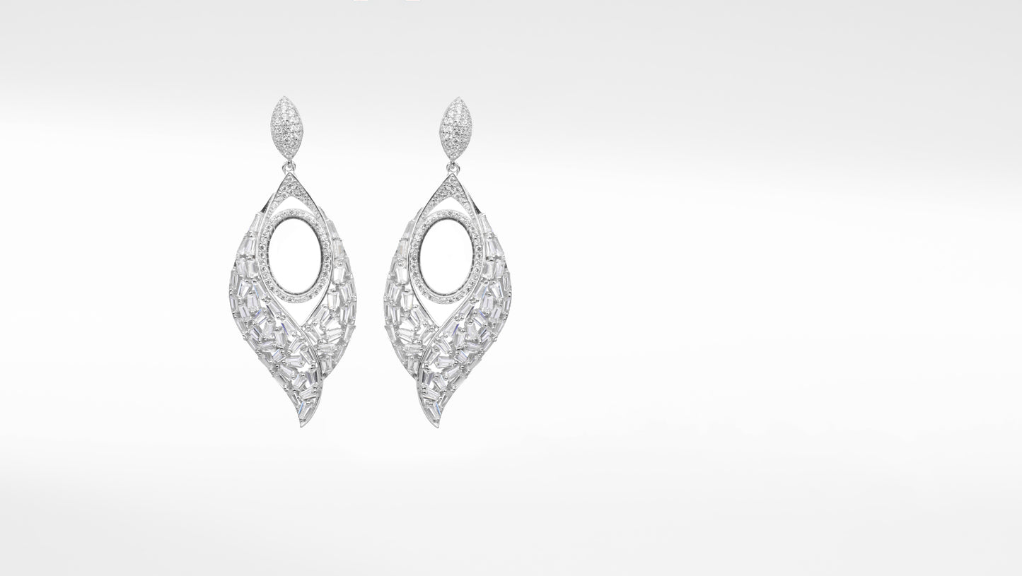 Haniya Silver Drop Earring