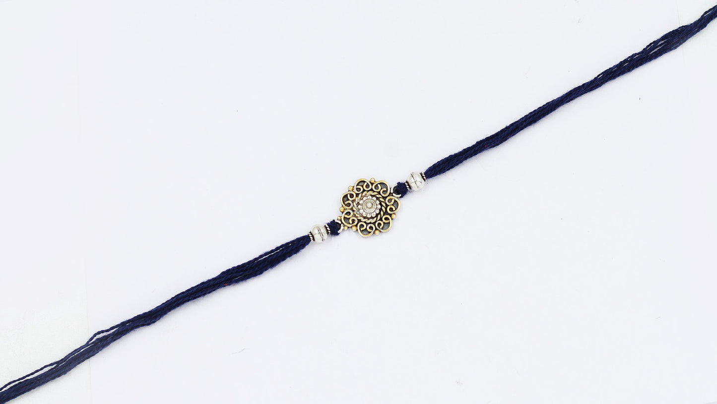 Sangeeta Boochra "925 Sterling Silver Rakhi: Timeless Bond"
