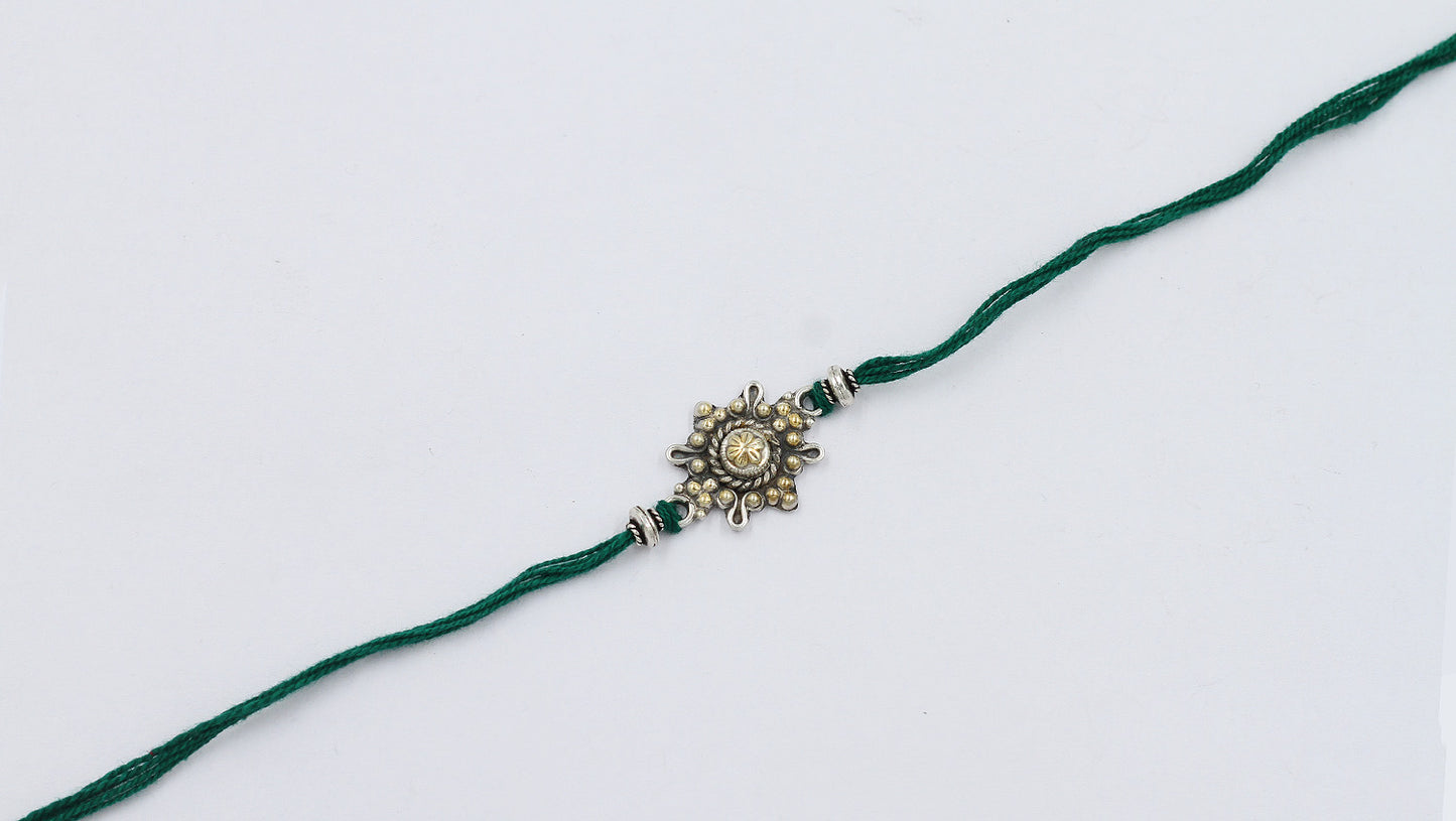 Sangeeta Boochra "925 Sterling Silver Rakhi: Timeless Bond"