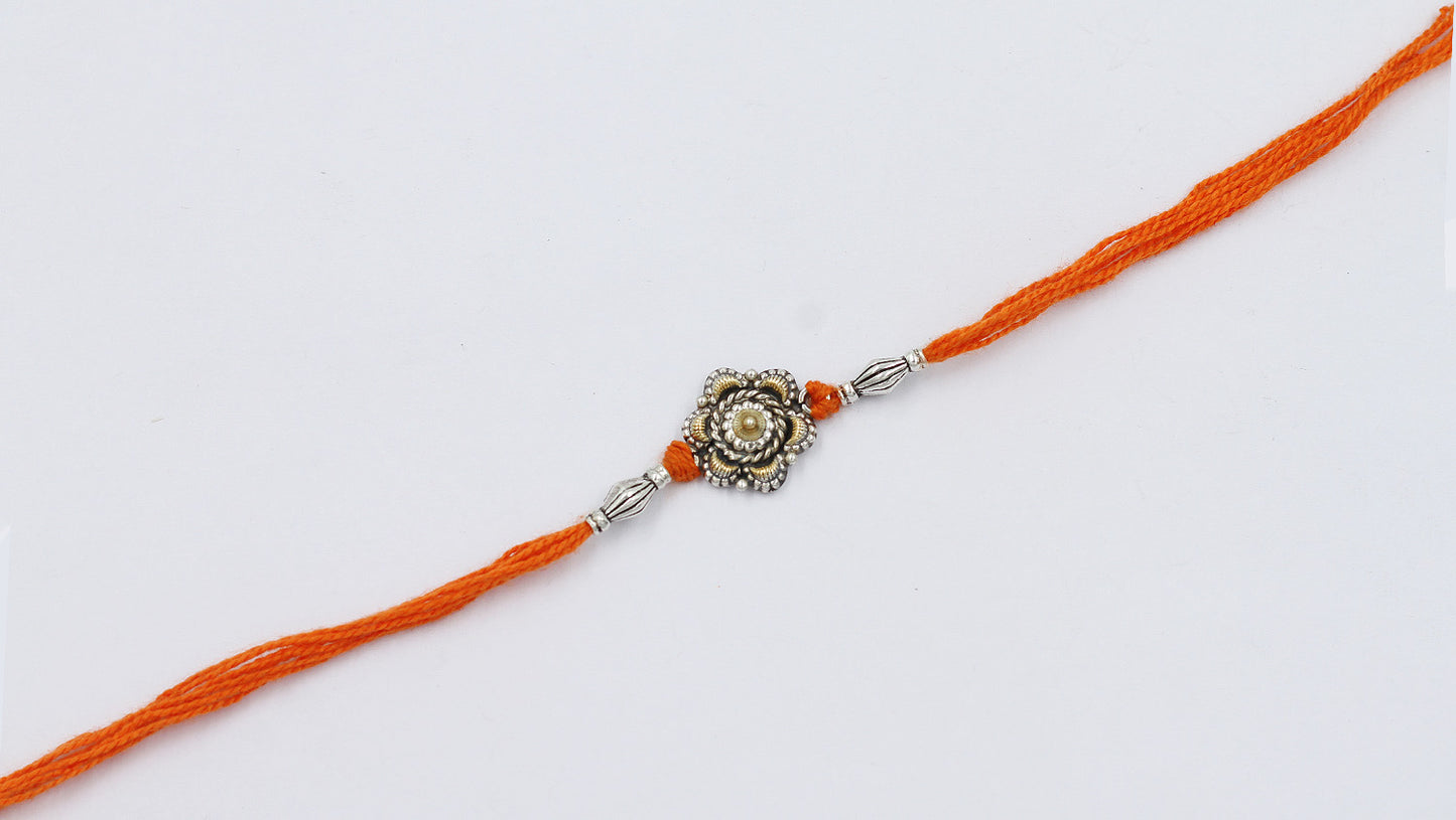 Sangeeta Boochra "925 Sterling Silver Rakhi: Timeless Bond"