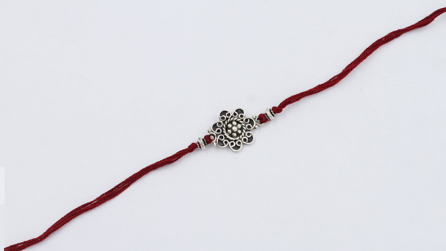 Sangeeta Boochra "925 Sterling Silver Rakhi: Timeless Bond"