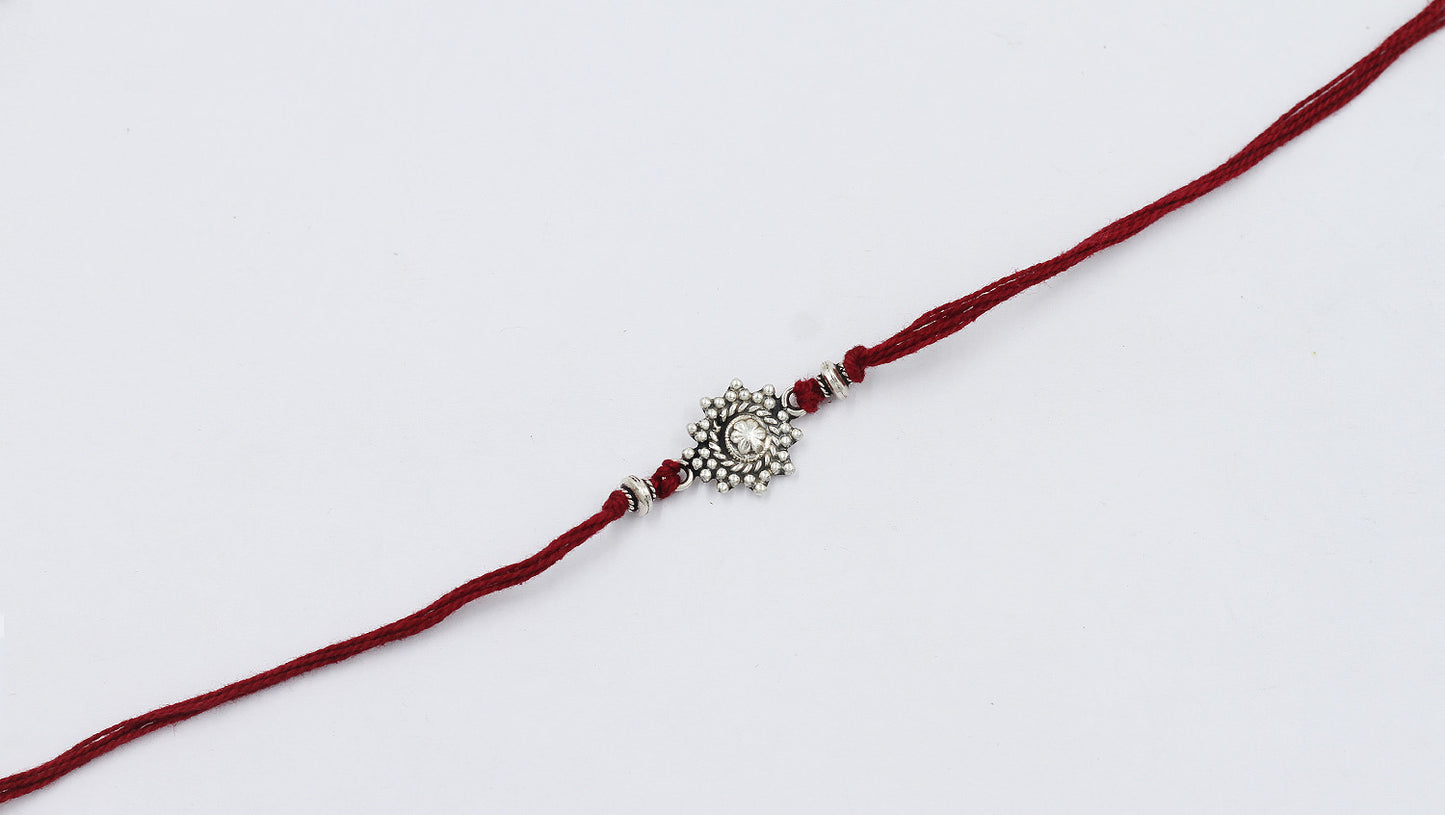 Sangeeta Boochra "925 Sterling Silver Rakhi: Timeless Bond"