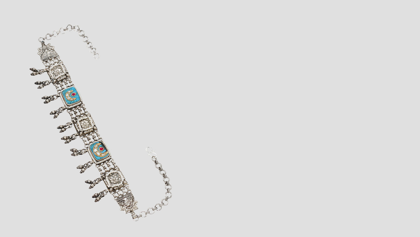 Timeless Splendor: Artisan Silver Choker by Sangeeta Boochra