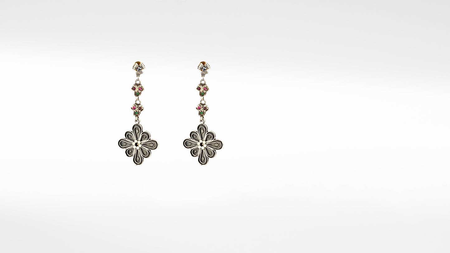 Sangeeta Boochra Silver Earrings