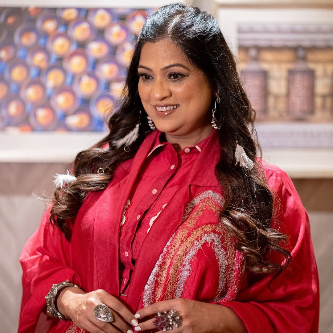 Heritage Charm: Richa Sharma Statement Silver Look by Sangeeta Boochra