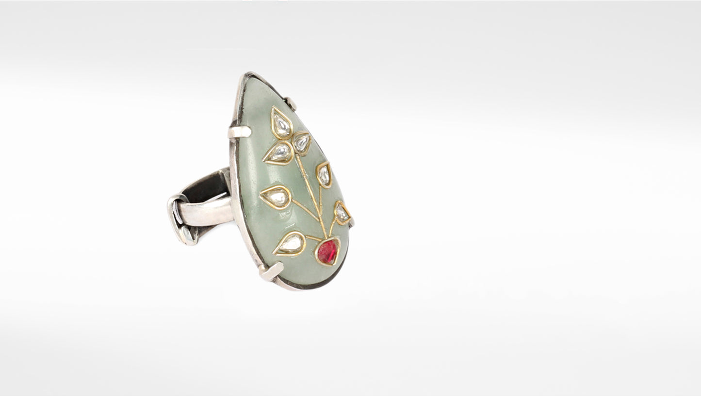 Sangeeta Boochra Silver Ring