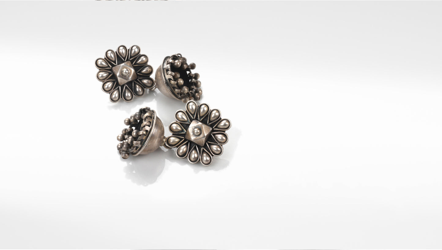 Sangeeta Boochra Silver Earrings