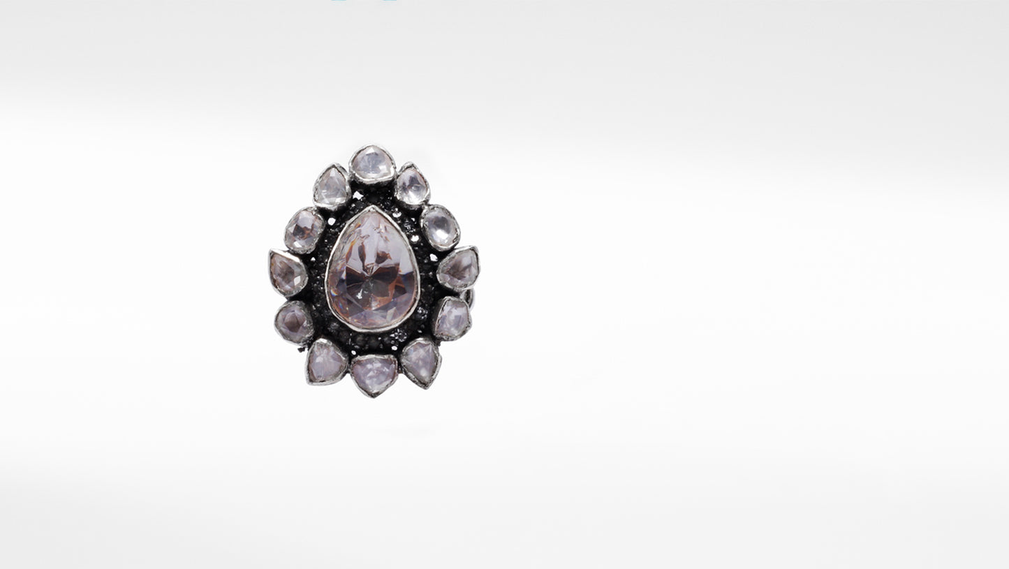 Charbagh - Oldooz Silver Adjsutable Ring