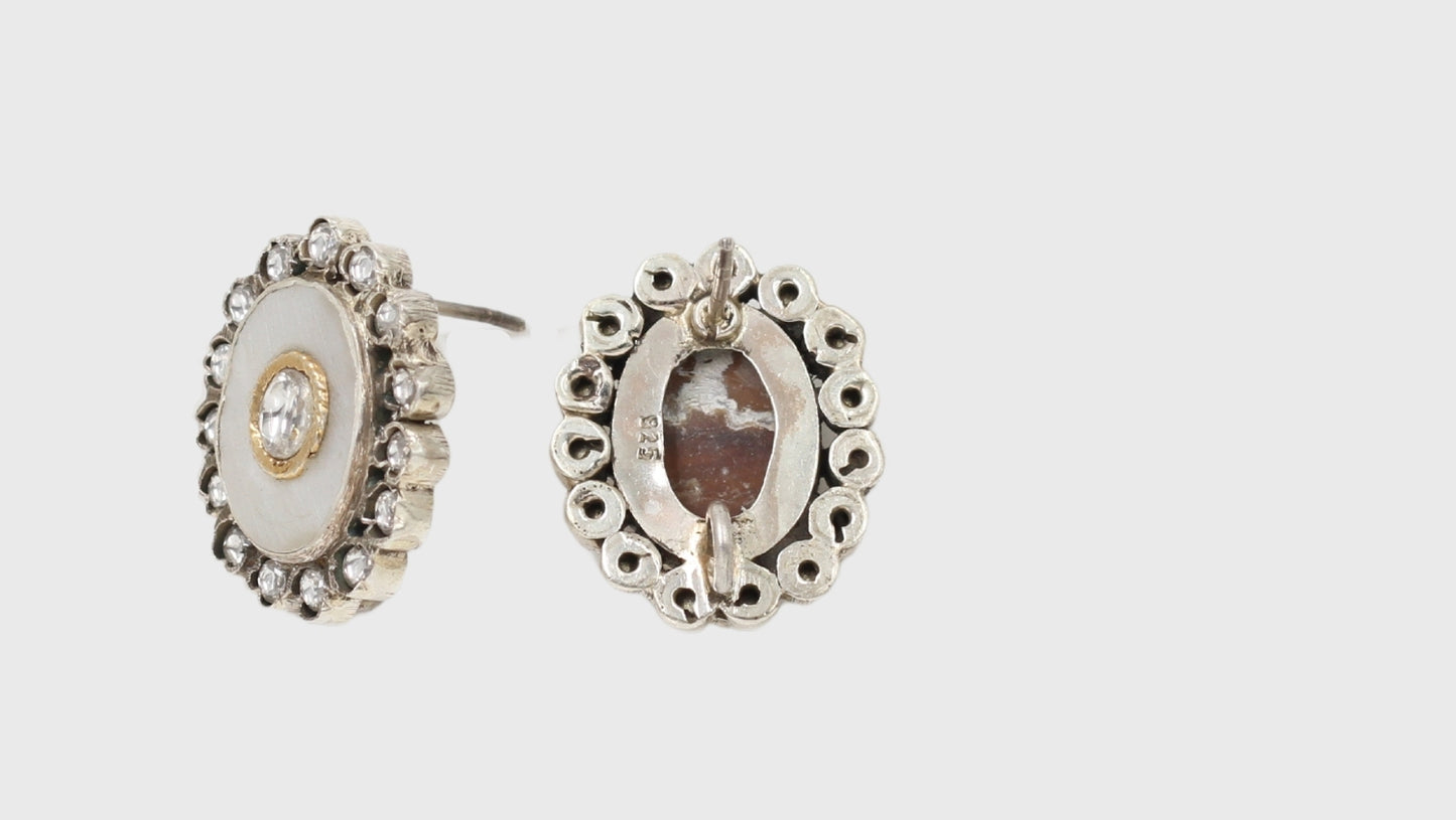 Handcrafted Perfection: Silver Stud Earrings