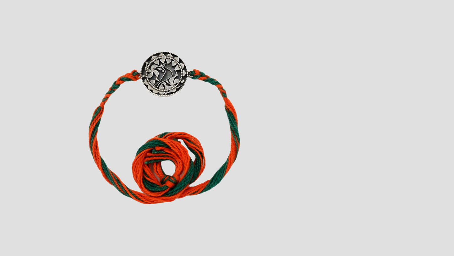 Oxidized 925 Silver Rakhi by Sangeeta Boochra