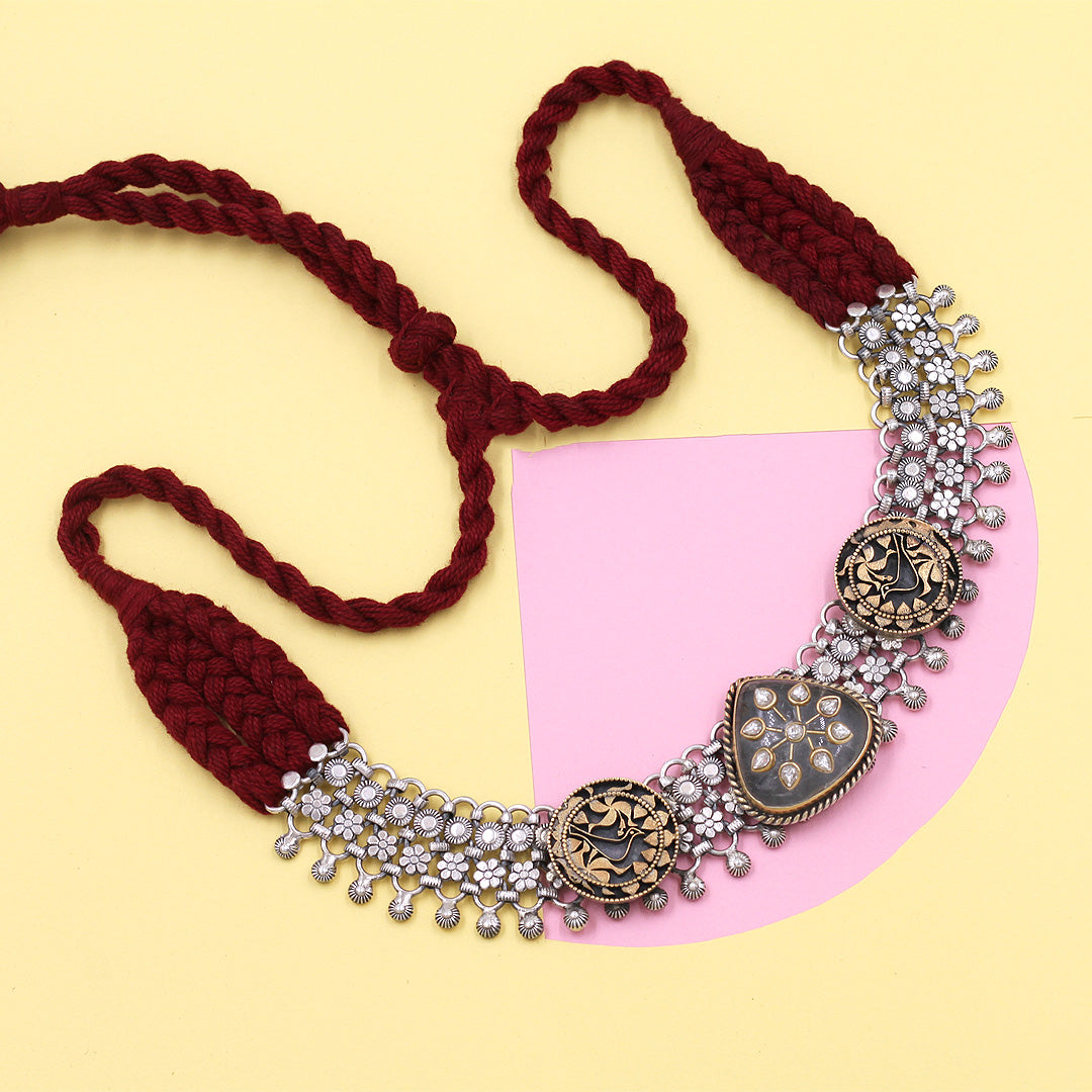Masterpiece in Silver: Handcrafted Necklace by Sangeeta Boochra