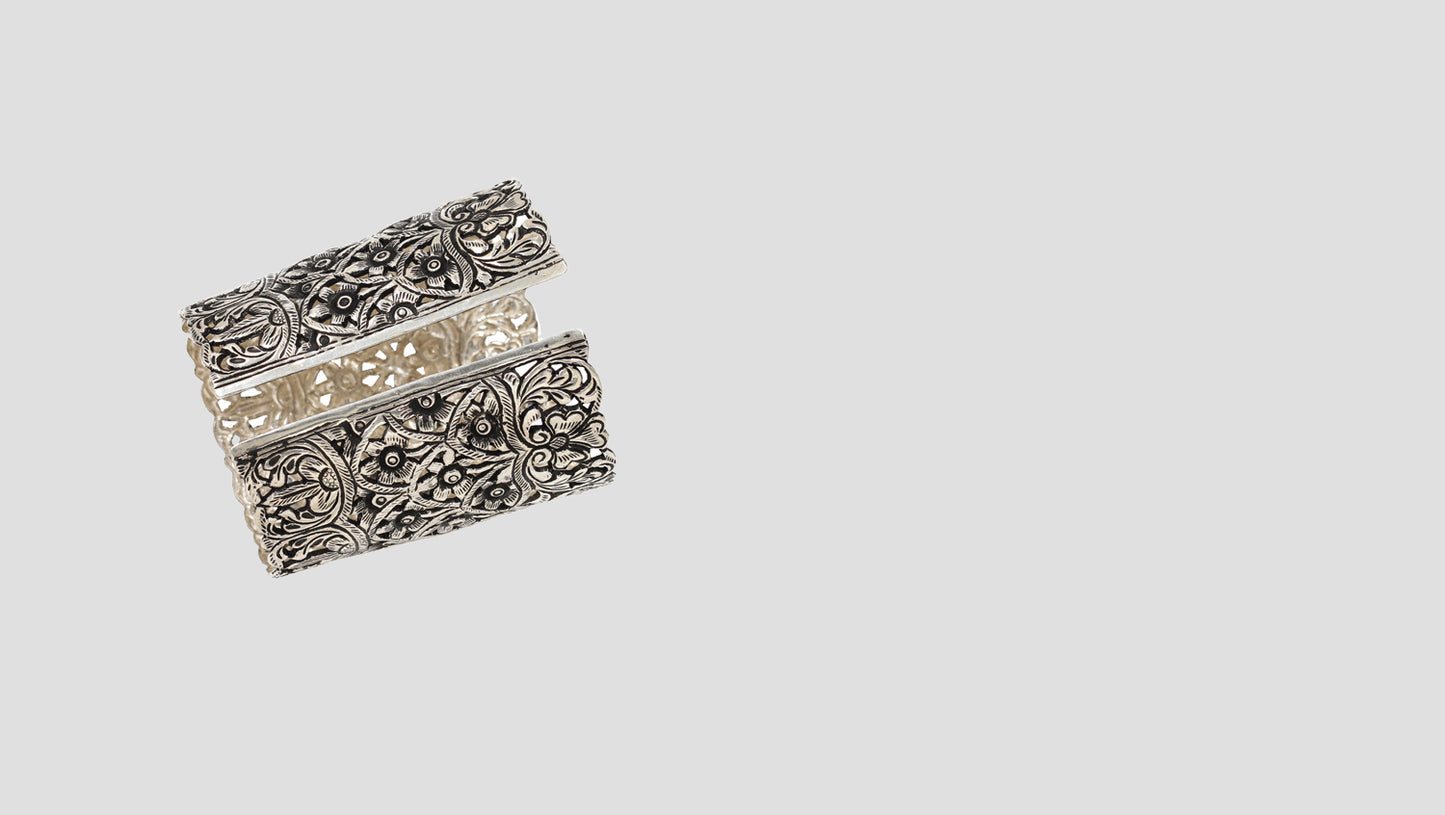 Timeless 925 Silver Open Cuff | Artisan Touch by Sangeeta Boochra