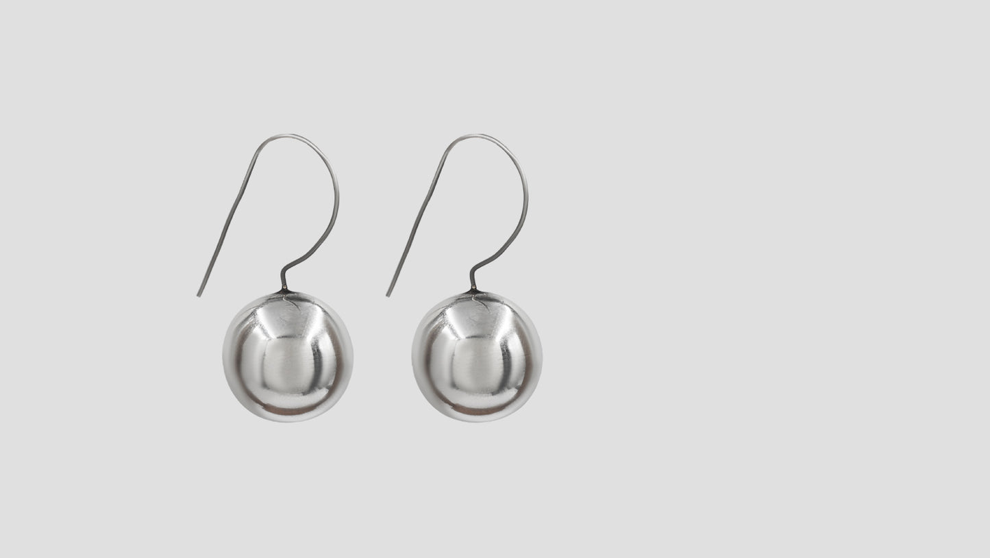 Sangeeta Boochra Contemporary Silver Drop Earrings