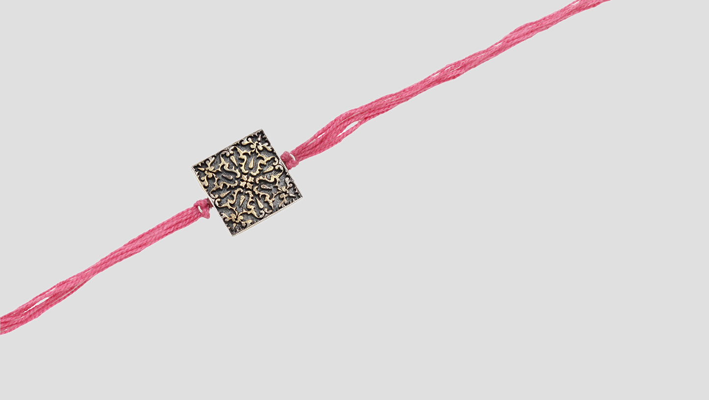 Heritage Silver Rakhi by Sangeeta Boochra