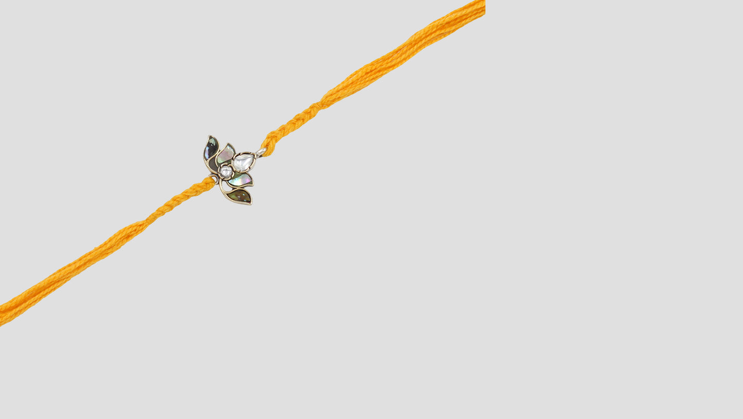Radiant Lotus Rakhi by Sangeeta Boochra