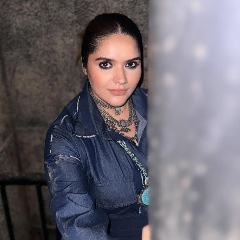 Anjali Anand stuns in handcrafted 925 silver jewelry by Sangeeta Boochra.