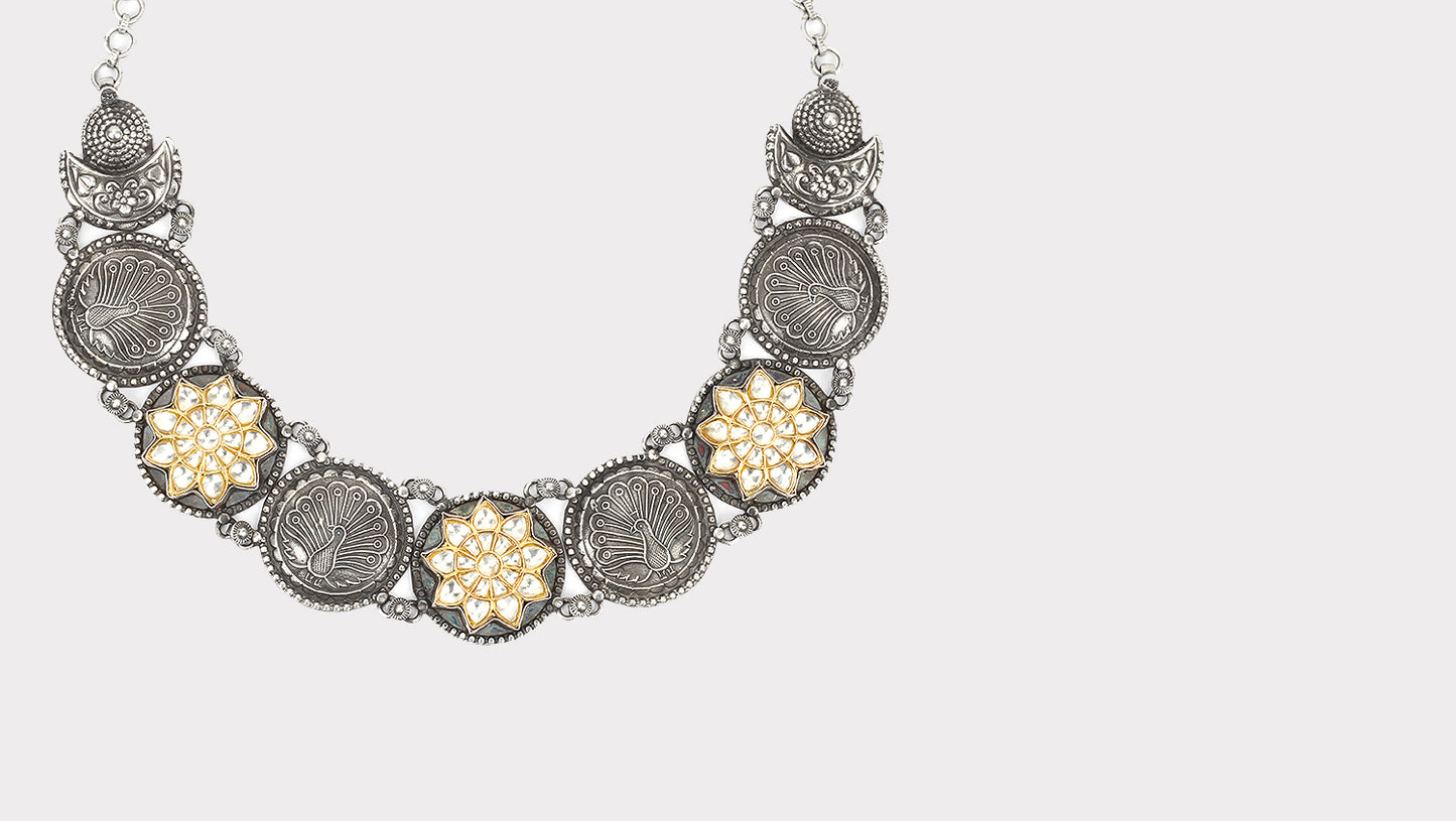 Silver Necklace Crafted by Sangeeta Boochra