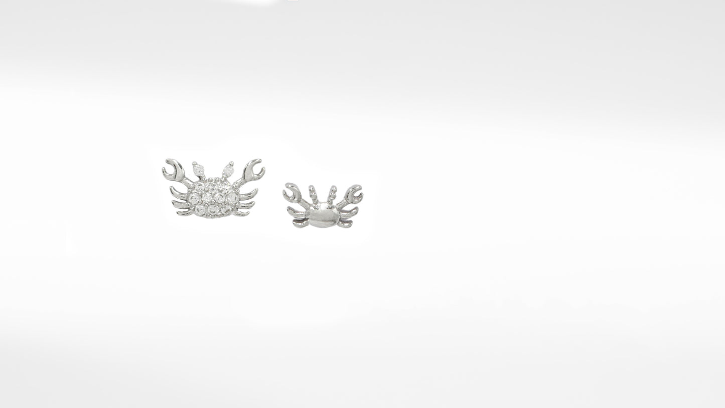 Sangeeta Boochra 925 Sterling Silver Jewelry Circular Cubic Zirconia CZ Stud Earring