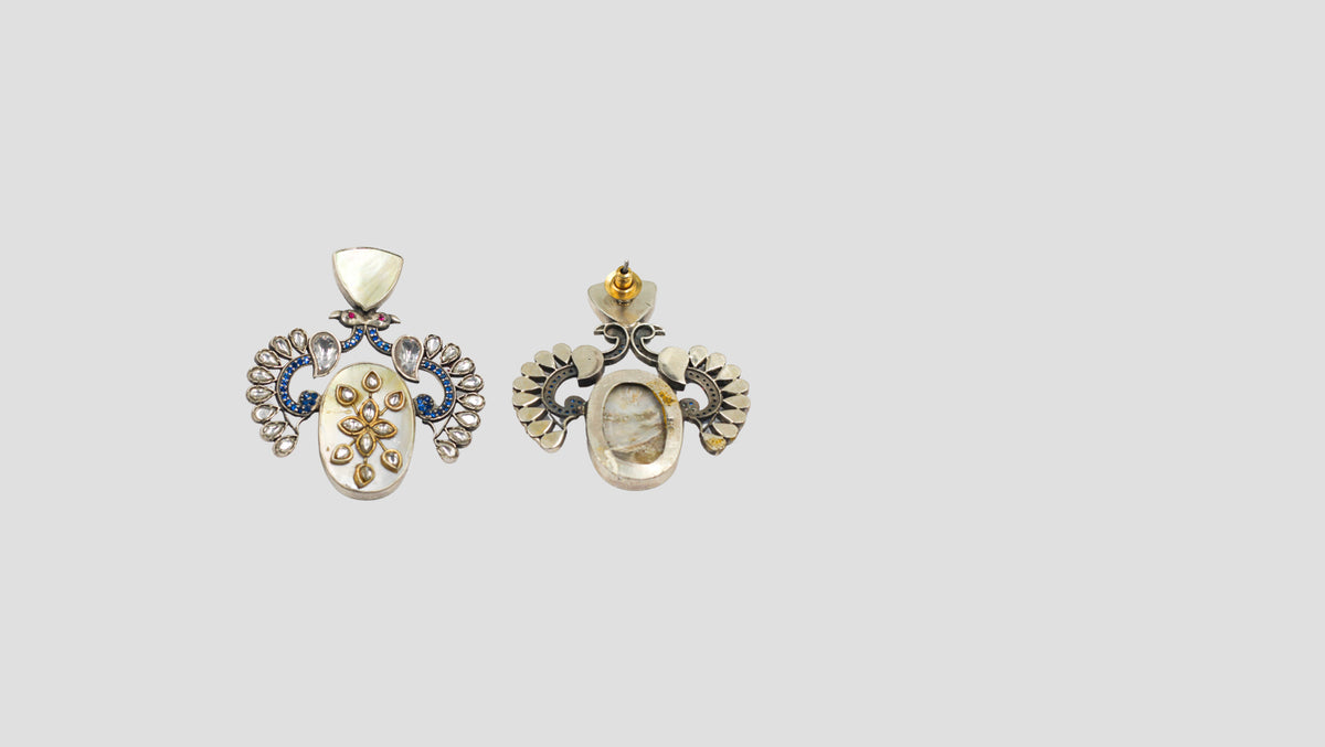 Sangeeta Boochra Handcrafted Silver Earrings