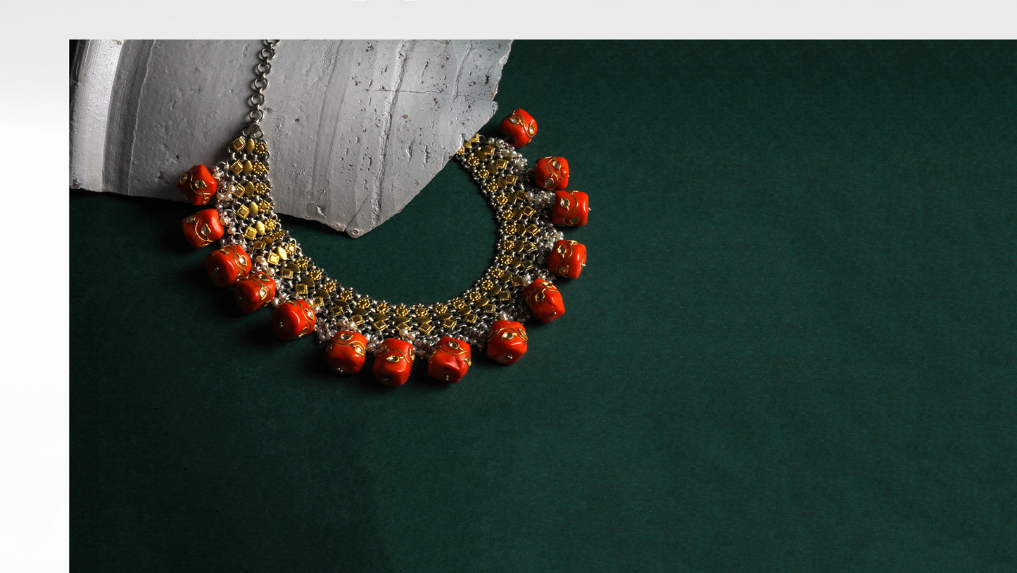 Sangeeta Boochra Silver Necklace