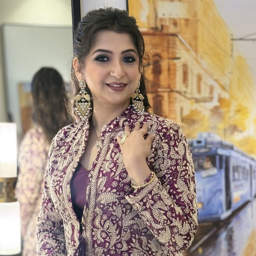 Kaushiki Chakraborty in Heritage Jewels by Sangeeta Boochra