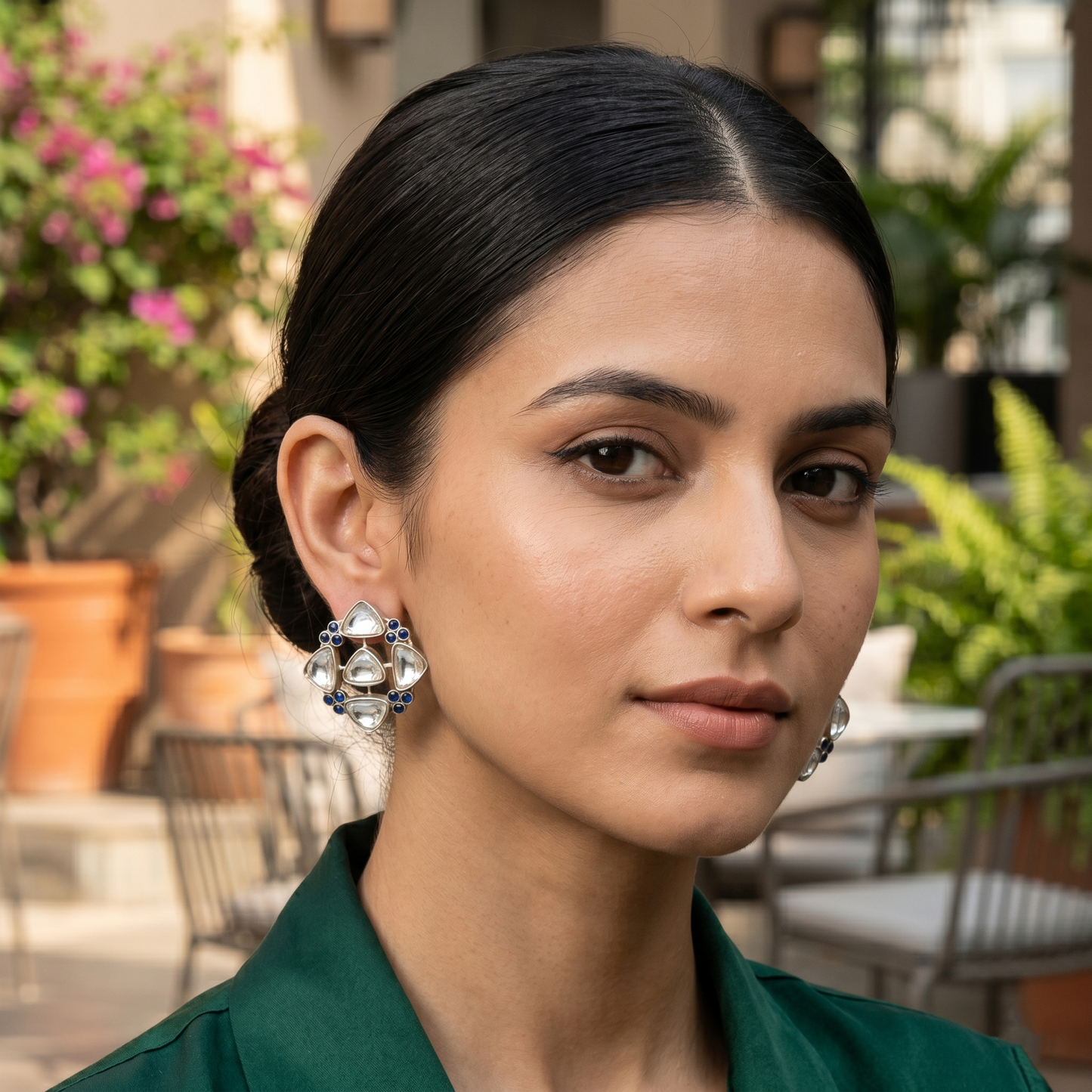 Sangeeta Boochra Heritage Kundan Statement Earrings