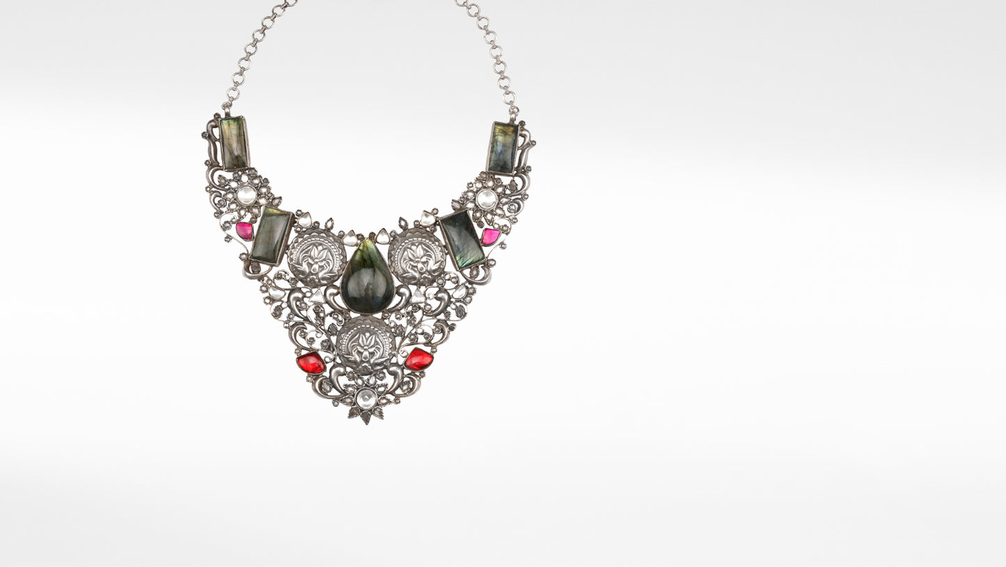 Sangeeta Boochra Silver Necklace