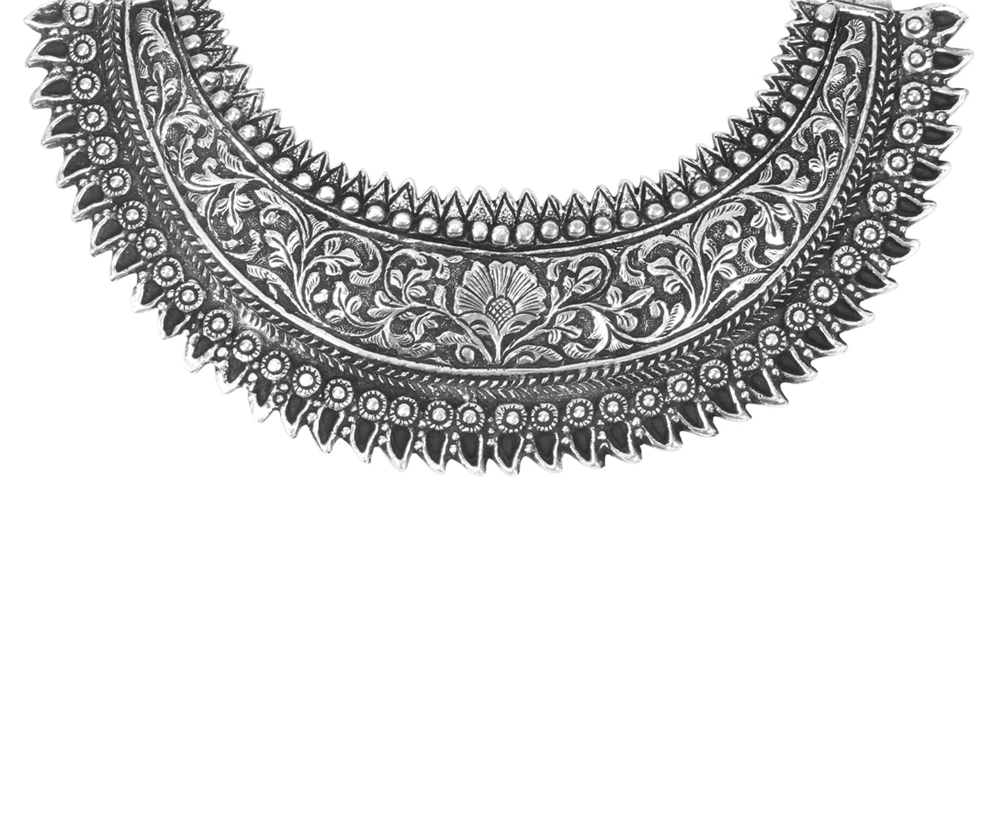Sangeeta Boochra Tribal Silver Necklace