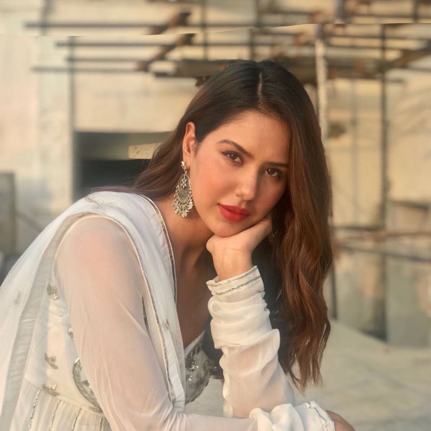 Sonam Bajwa In Sangeeta Boochra Earring