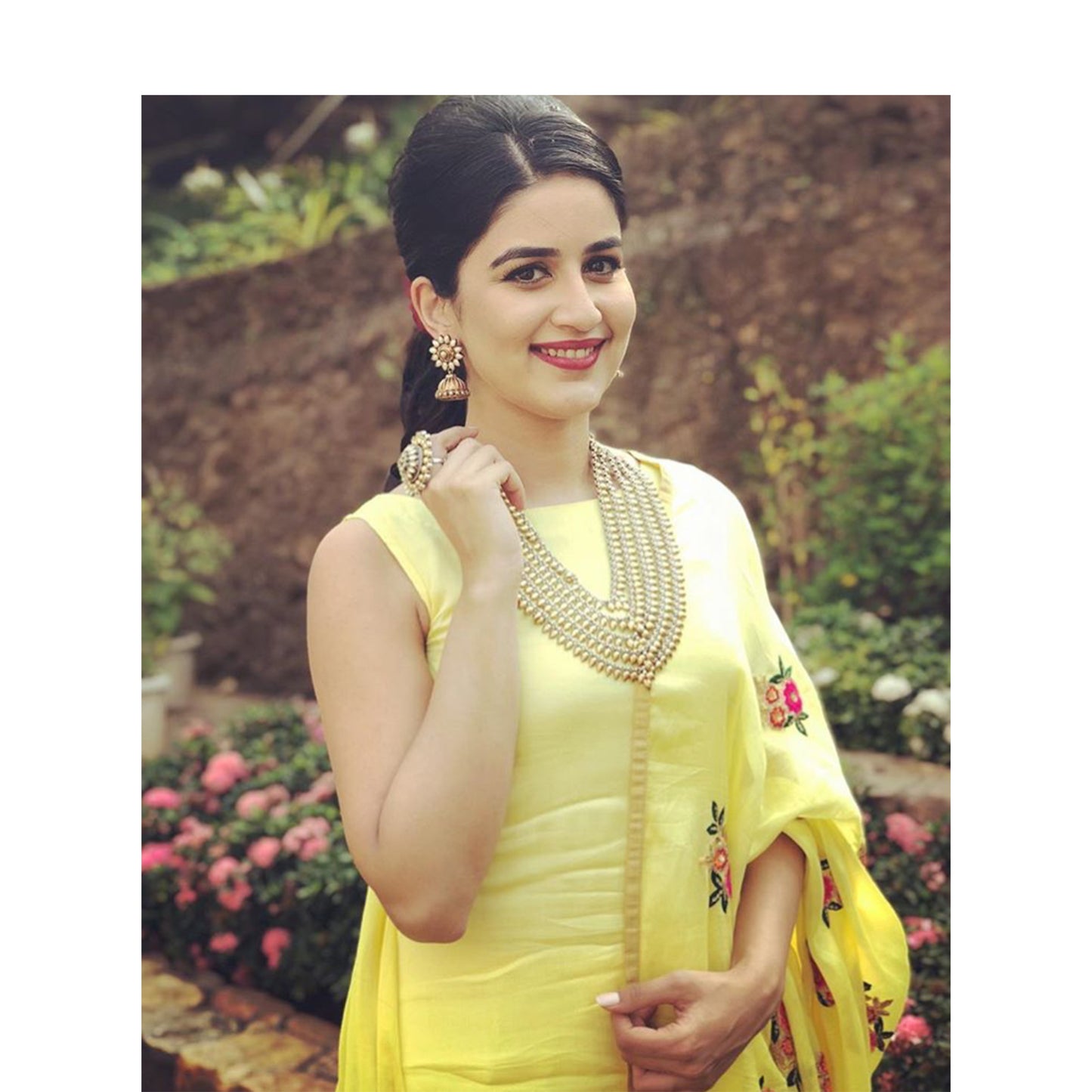 Vaidehi Parshurami in necklace , earring and ring