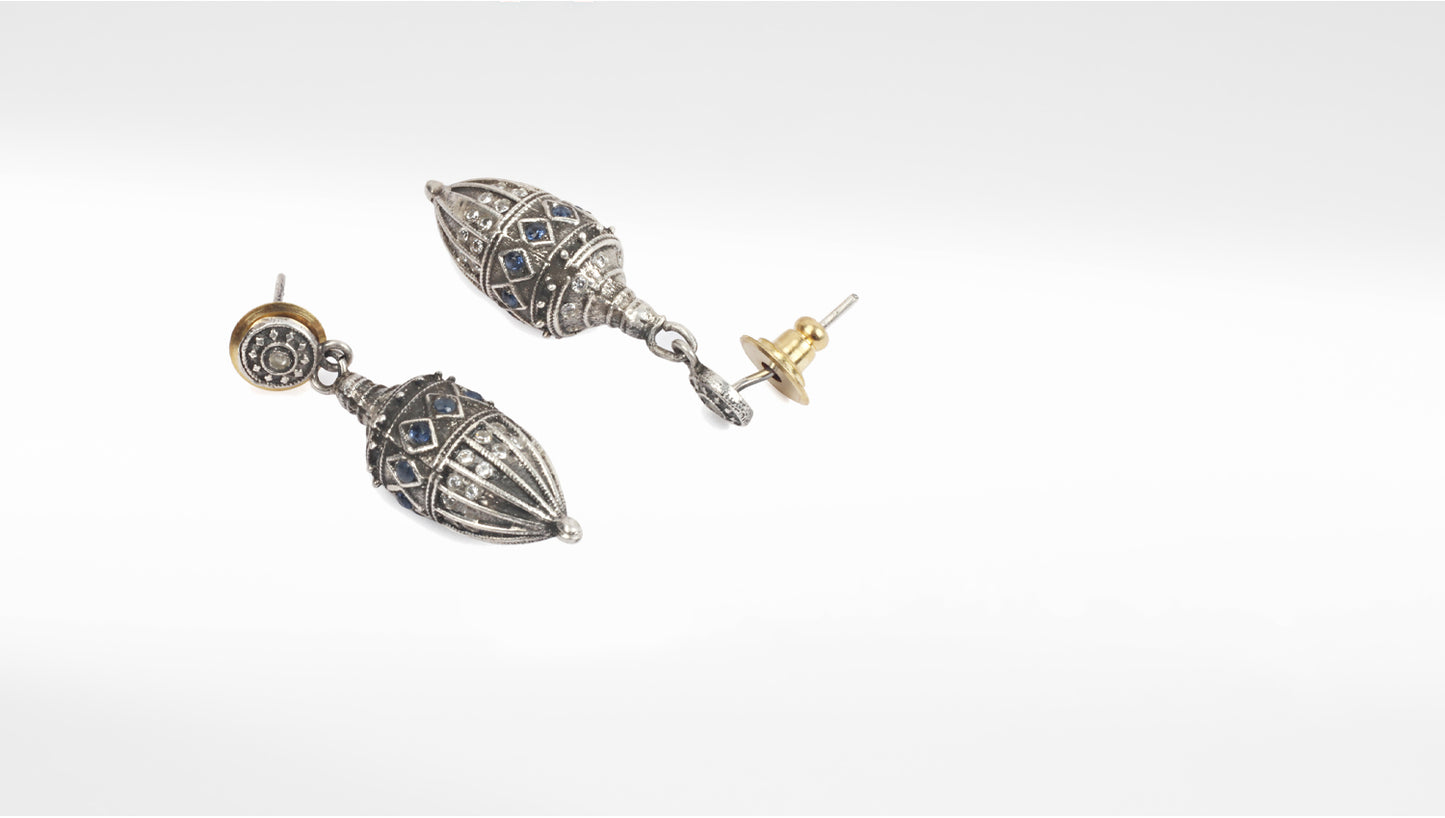 Sangeeta Boochra Tribal Silver Earrings