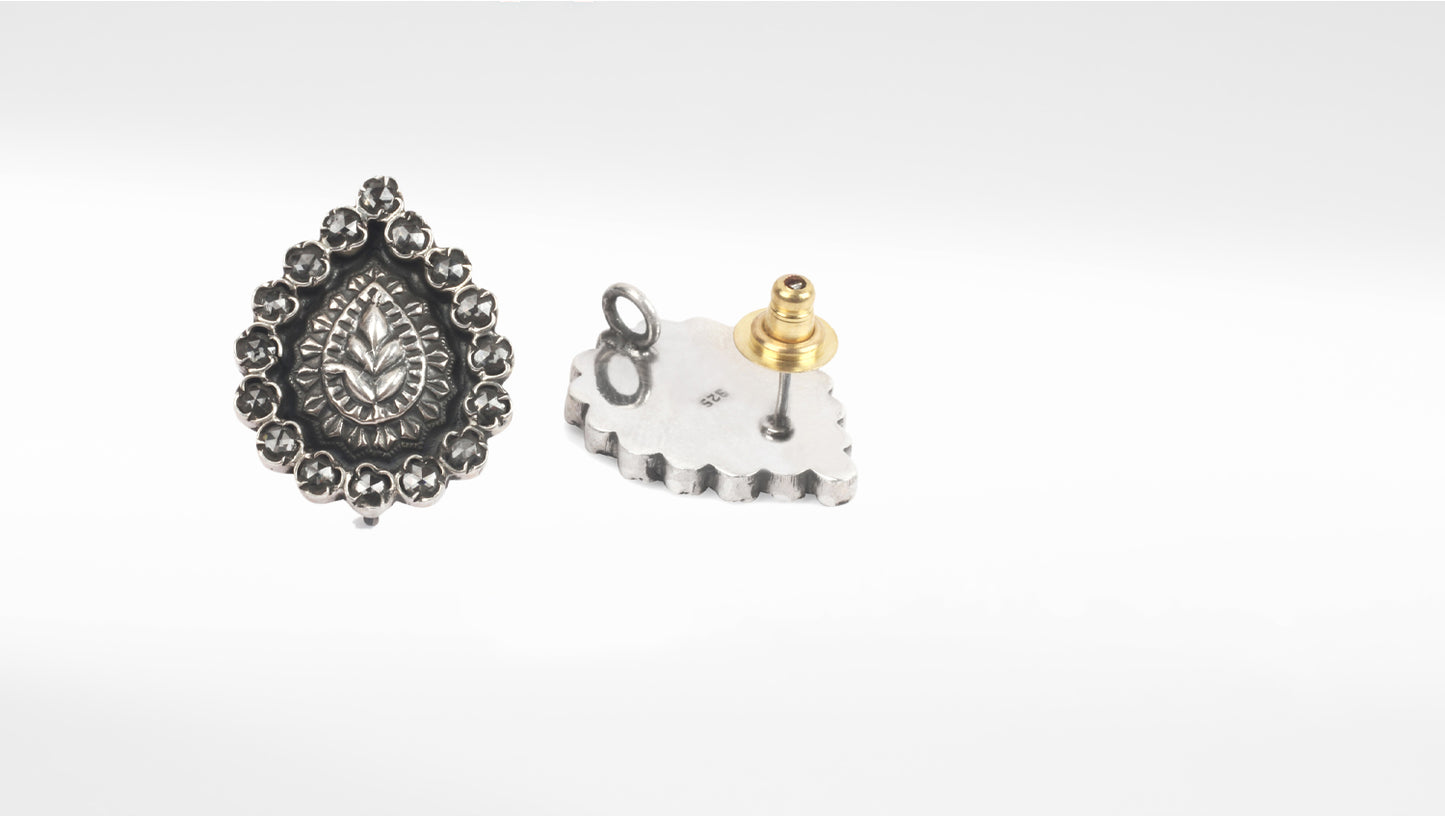 Sangeeta Boochra Tribal Silver Earrings