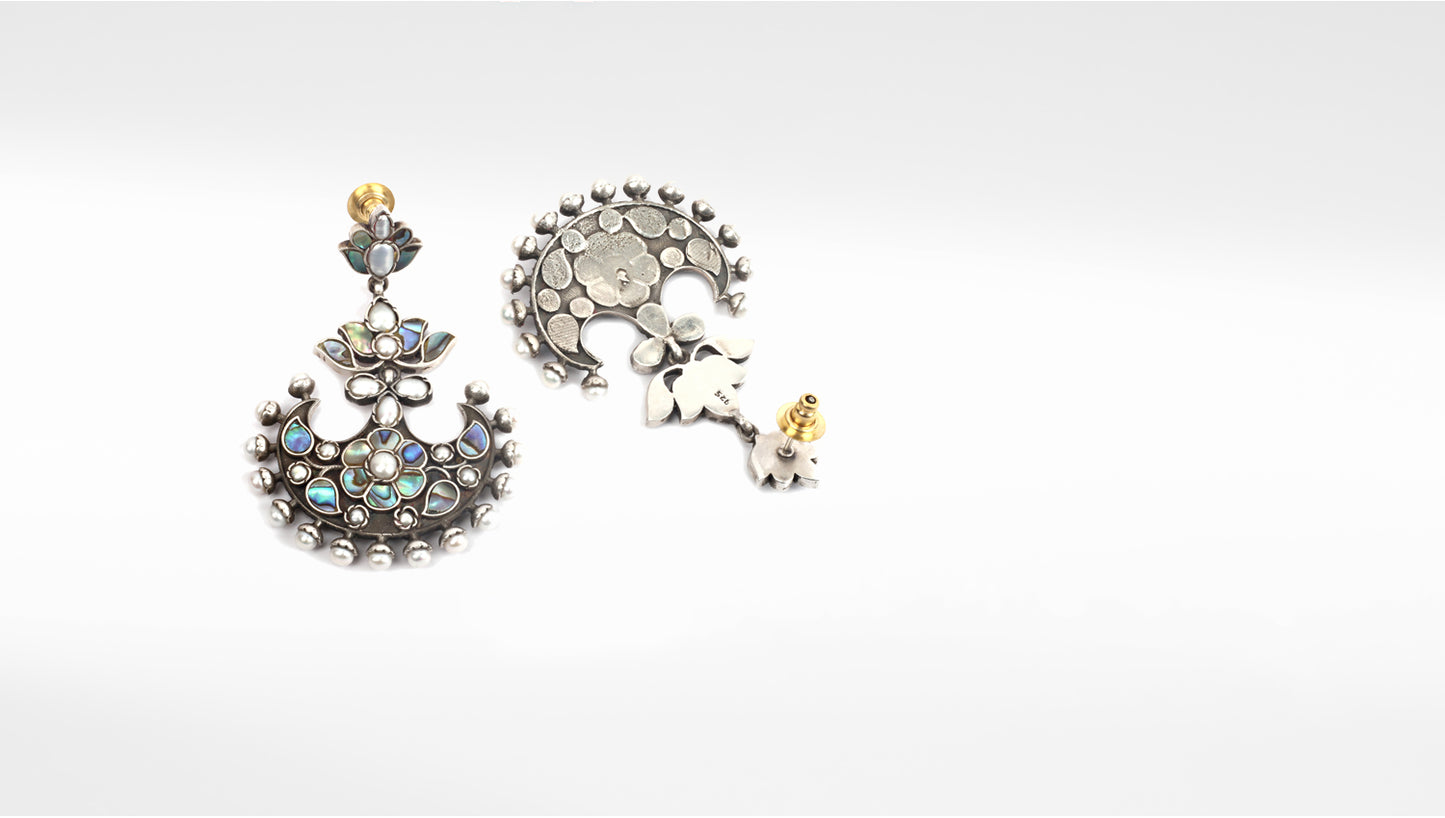 Sangeeta Boochra Tribal Silver Earrings