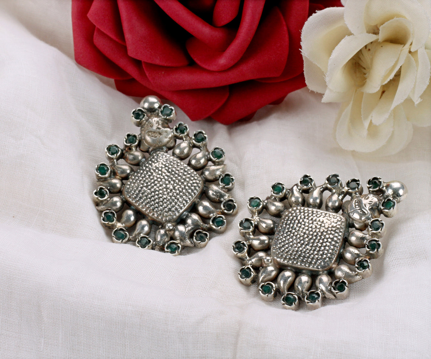 Sangeeta Boochra Silver Earrings