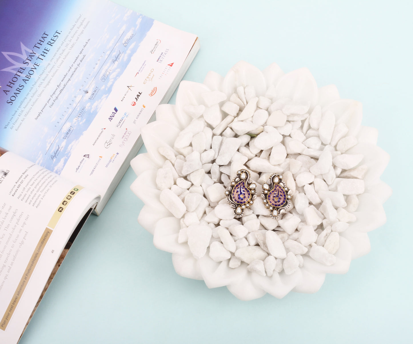 Sangeeta Boochra Gold Tone Silver Earrings