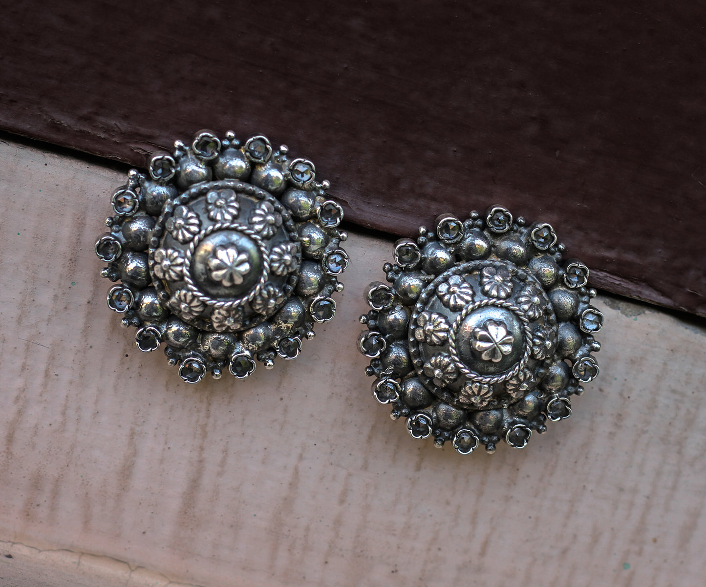Sangeeta Boochra Silver Earrings