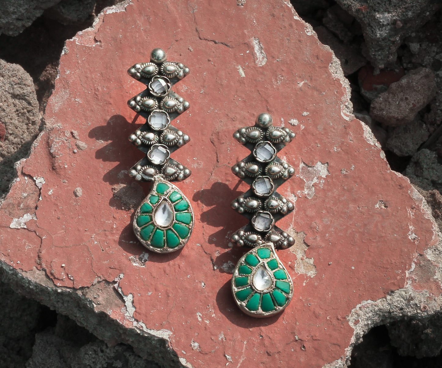 Sangeeta Boochra Silver Earrings