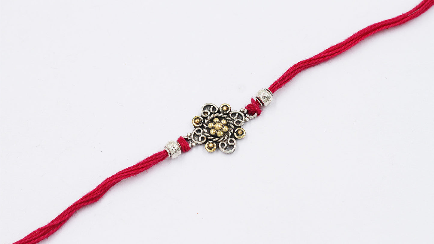 Sangeeta Boochra "925 Sterling Silver Rakhi: Timeless Bond"