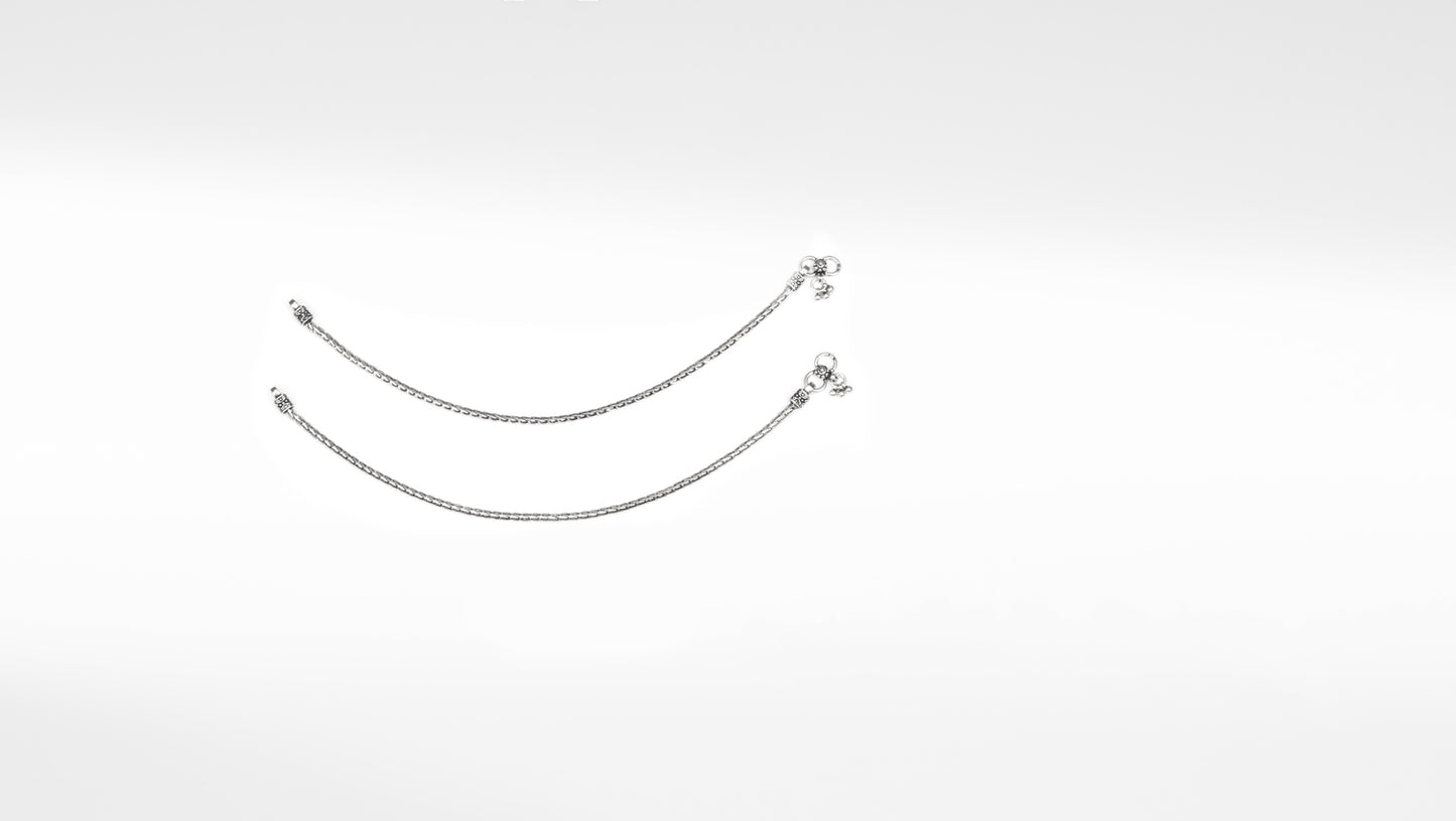 Sangeeta Boochra Silver Anklet