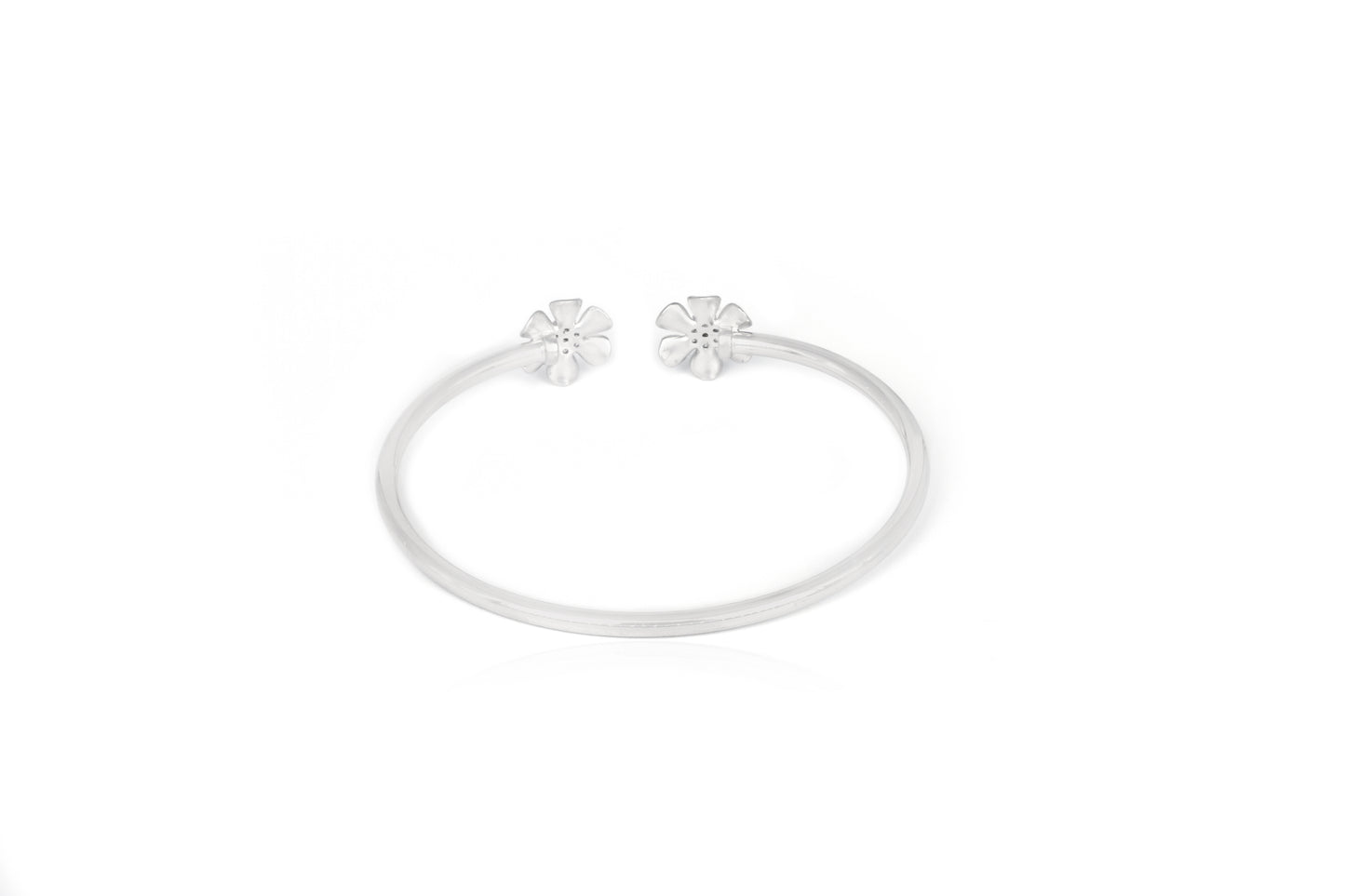 Anabia Floral Charming Adjustable Silver Bracelet