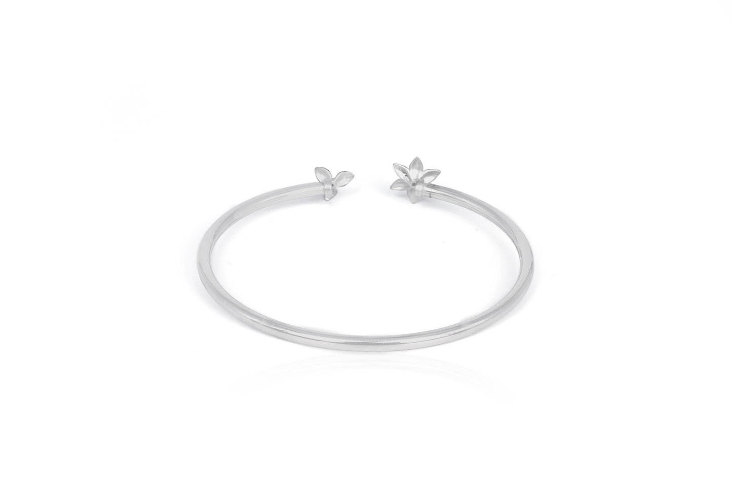 Nadia Silver Floral Bracelet