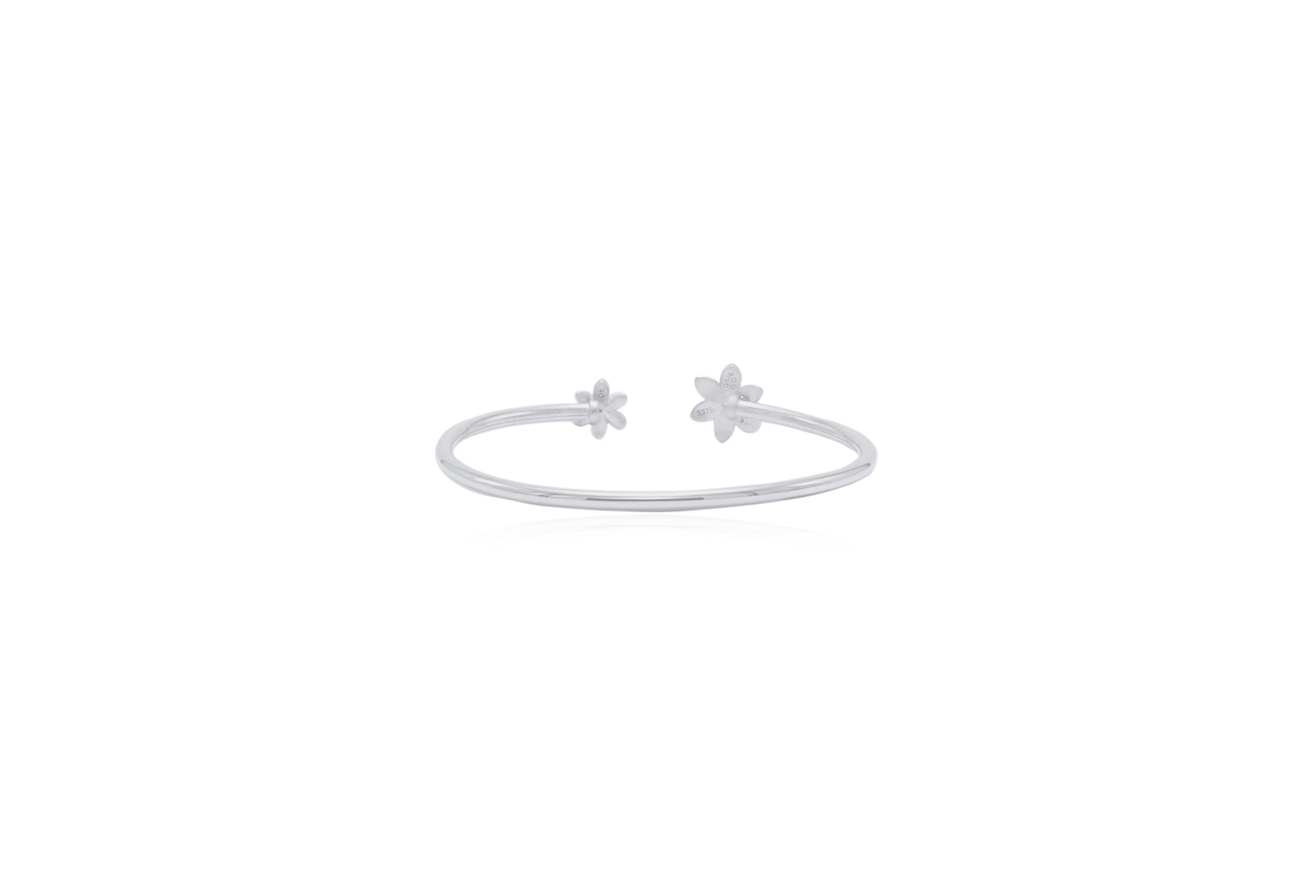 Saniya Silver Floral Bracelet