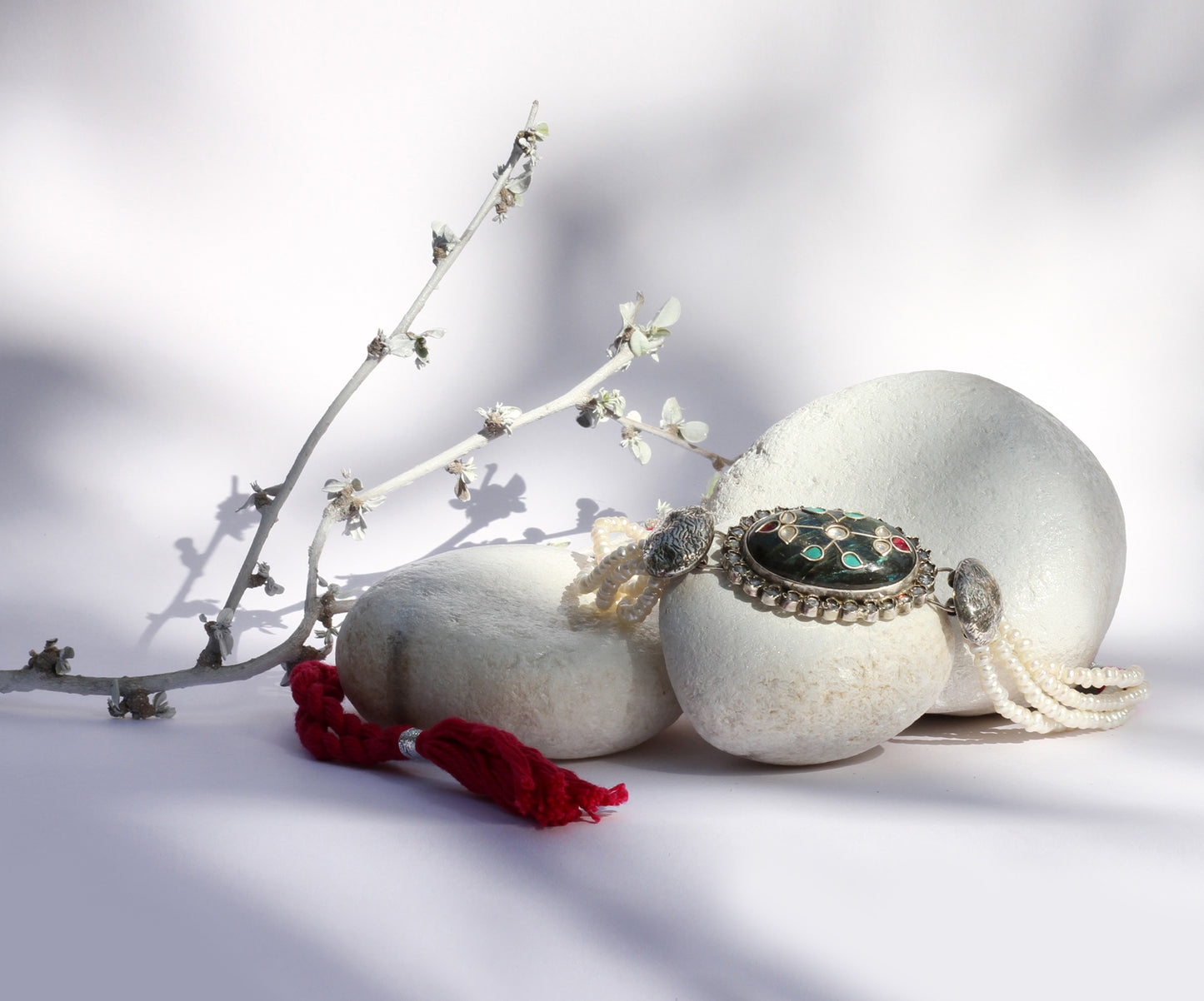 Sangeeta Boochra Silver Choker