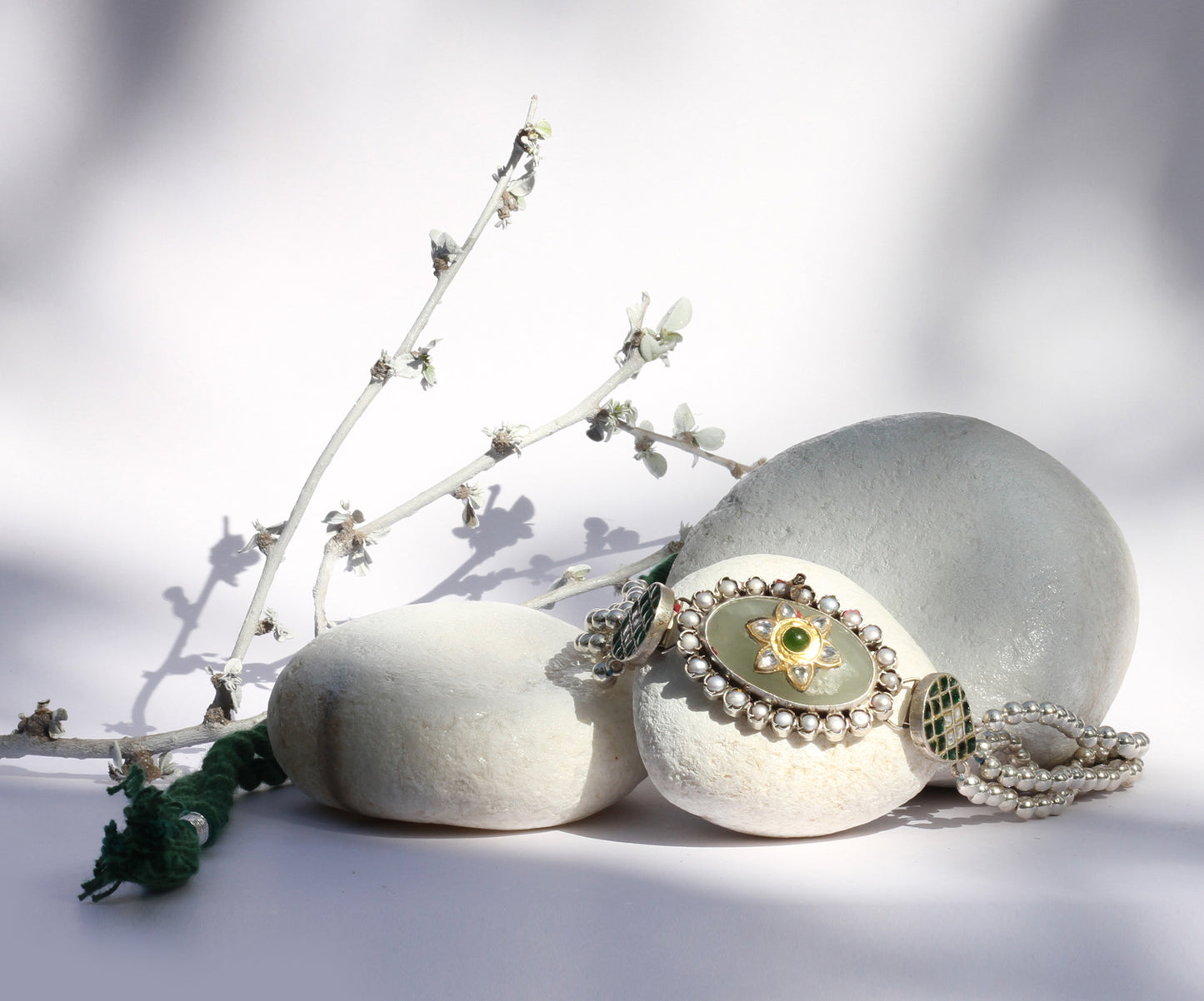 Sangeeta Boochra Silver Choker