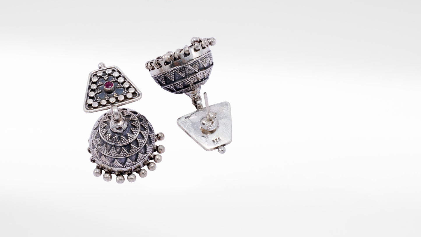Silver Jhumka By Sangeeta Boochra