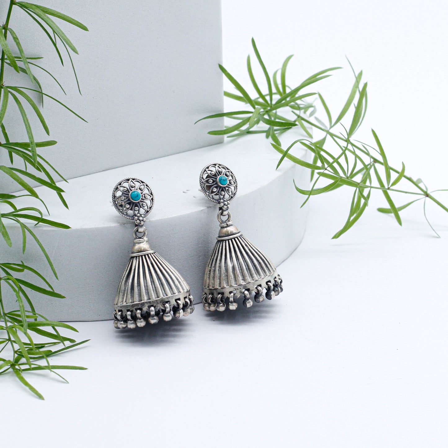 Silver Handcarafted Jhumka By Sangeeta Boochra
