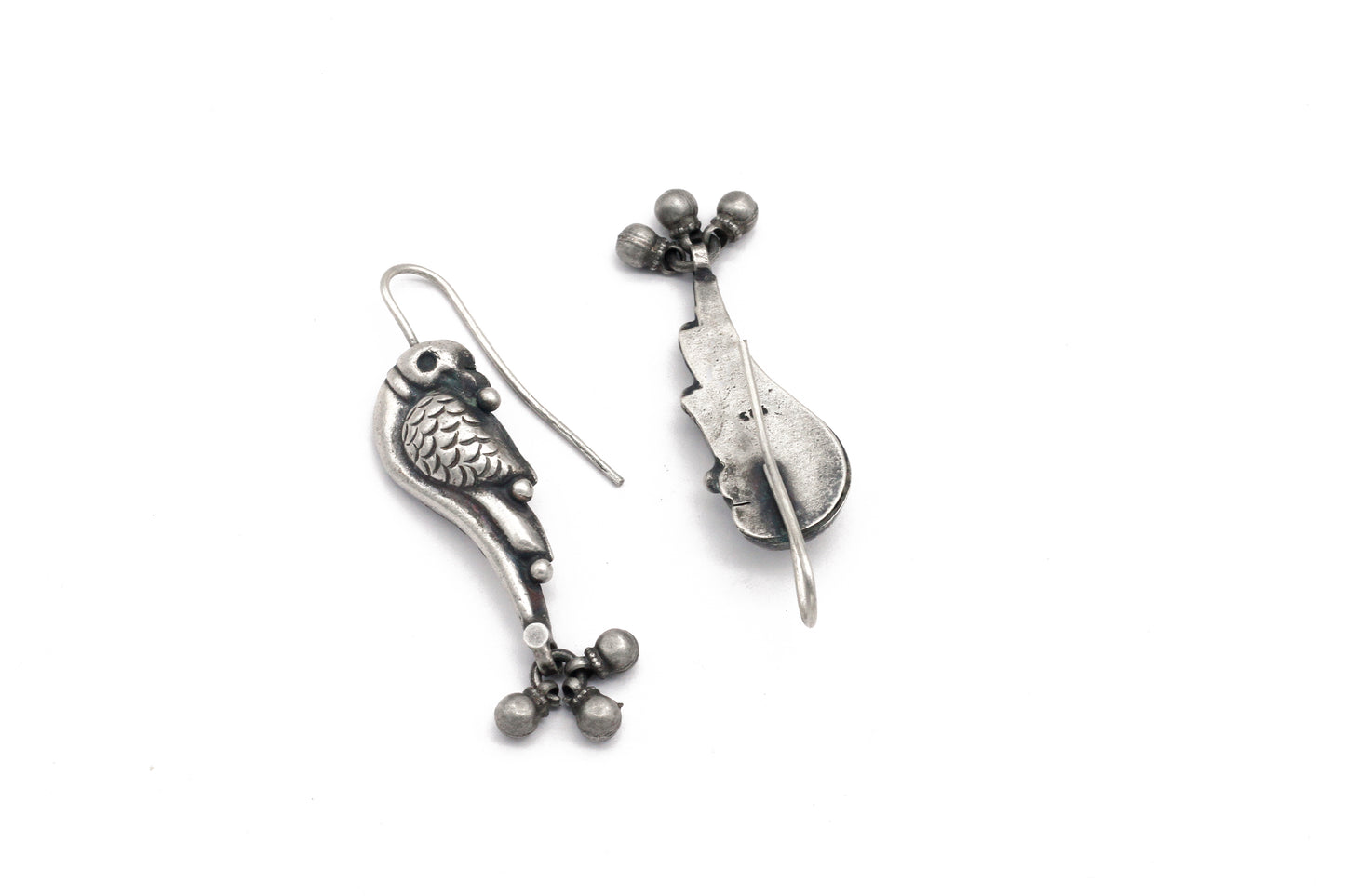 Unique Design Handcrafted Silver Jhumka