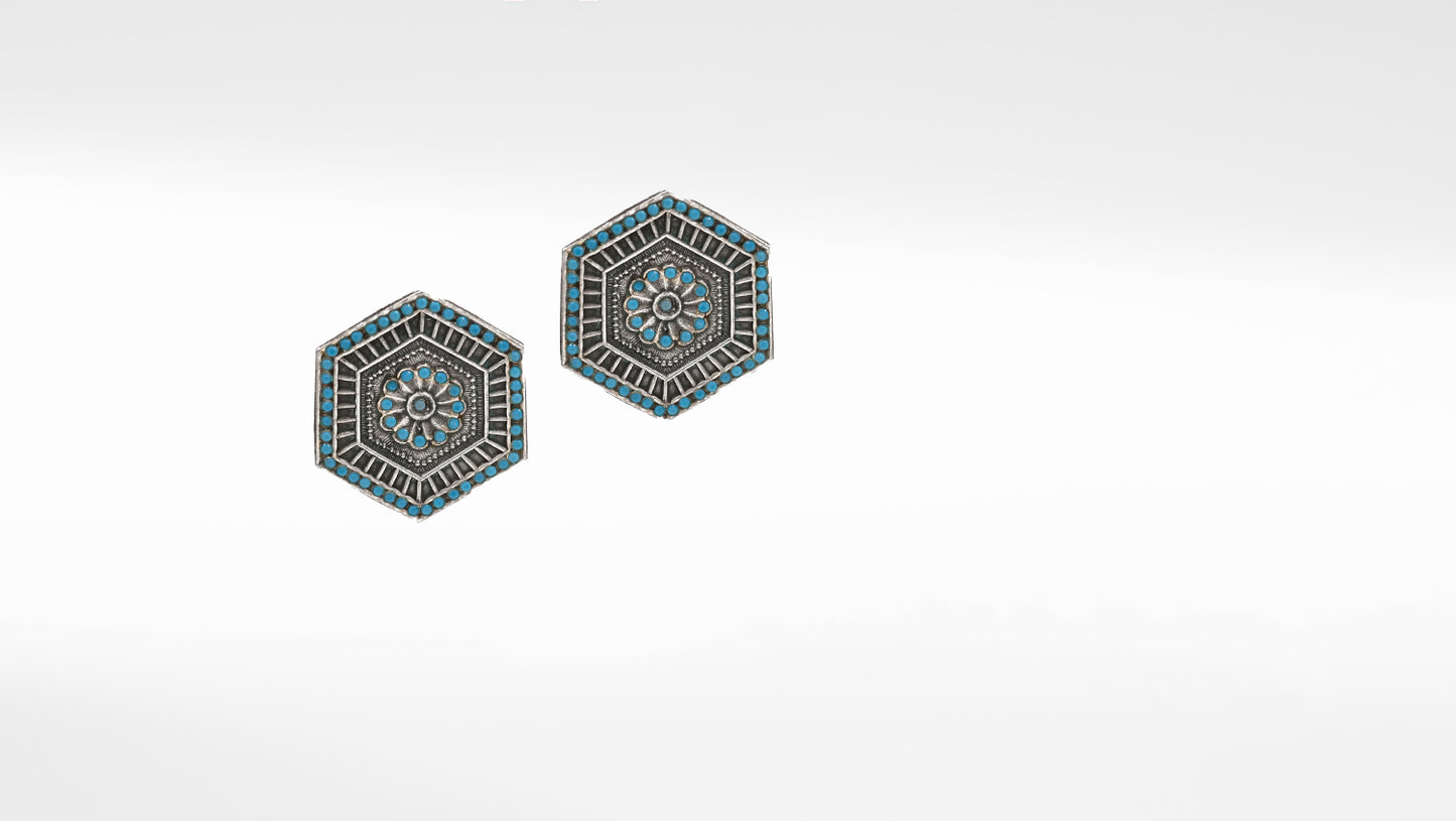 Handmade Antique Silver Earrings for the Woman