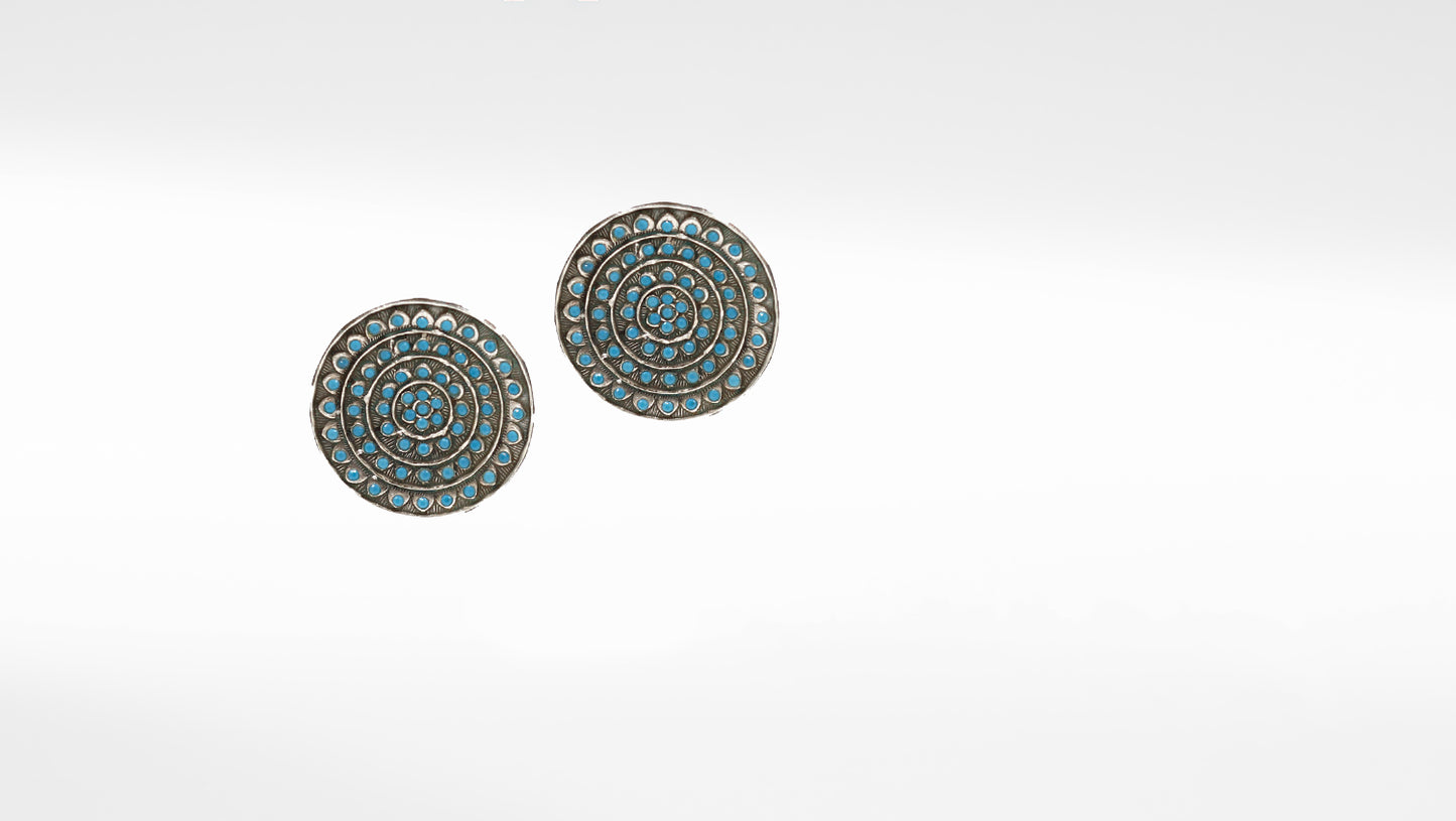 Handcrafted Antique Design Silver Earrings for Timeless Beauty