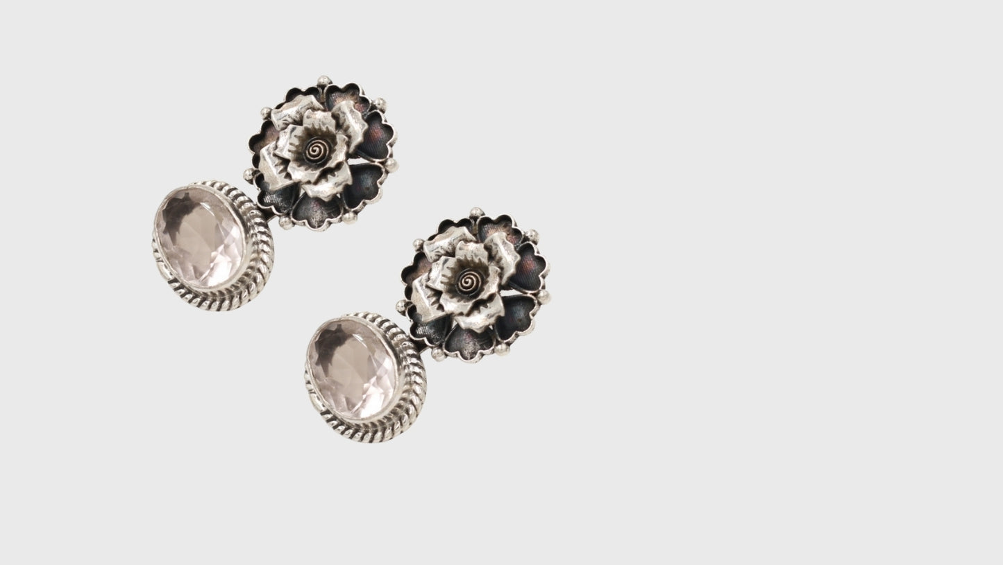 Blooming Elegance: Sangeeta Boochra Floral Design Earrings